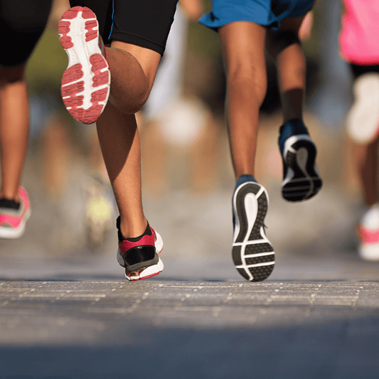 group of runners in a running race