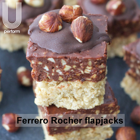 No-Bake 6 Ingredient Ferrero Rocher flapjacks